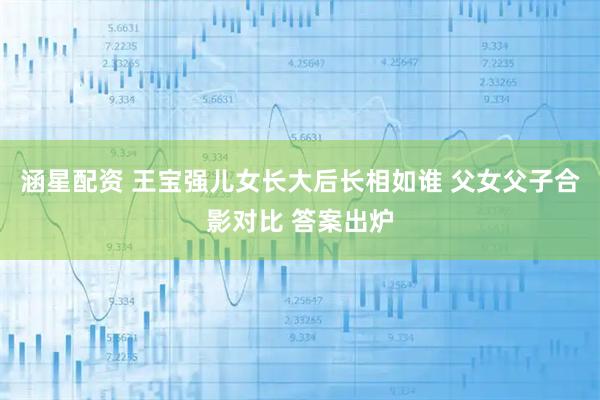 涵星配资 王宝强儿女长大后长相如谁 父女父子合影对比 答案出炉